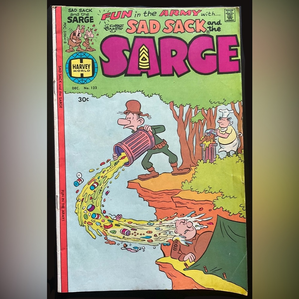 Sad Sack and the Sarge Comic Book by